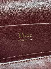 Dior Mini Vanity red bag Lambskin size 17x10.5x8cm  - 2
