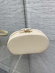 Dior Mini Vanity off white bag Lambskin size 17x10.5x8cm - 4