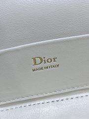 Dior Mini Vanity white bag Lambskin size 17x10.5x8cm - 2