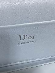 Dior Mini Vanity blue bag Lambskin size 17x10.5x8cm - 5