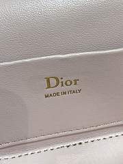 Dior Mini Vanity pink bag Lambskin size 17x10.5x8cm - 3