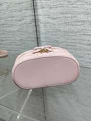 Dior Mini Vanity pink bag Lambskin size 17x10.5x8cm - 2