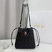 Dior Adiorable Mini Bucket Bag blackLambskin bag size 22x20x5.5cm - 1