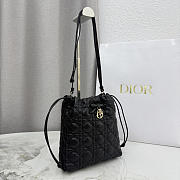 Dior Adiorable Mini Bucket Bag blackLambskin bag size 22x20x5.5cm - 6