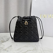 Dior Adiorable Mini Bucket Bag blackLambskin bag size 22x20x5.5cm - 3