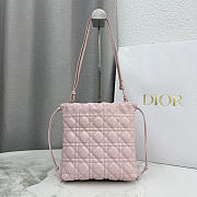 Dior Adiorable Mini Bucket Bag pink Lambskin bag size 22x20x5.5cm - 6