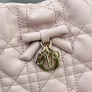 Dior Adiorable Mini Bucket Bag pink Lambskin bag size 22x20x5.5cm - 2