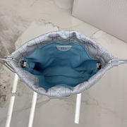 Dior Adiorable Mini Bucket Bag blue Lambskin bag size 22x20x5.5cm - 6