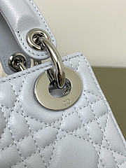 Dior Mini Lady Light Blue bag size 17x7x15cm - 3