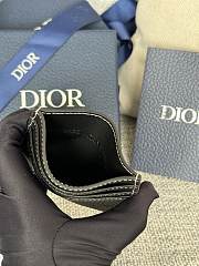 Dior Saddle Card Holder Black Grained Calfskin size 10 x 8 x 0.4cm - 6