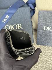 Dior Saddle Card Holder Black Grained Calfskin size 10 x 8 x 0.4cm - 2
