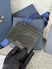 Dior Saddle Card Holder Black Grained Calfskin size 10 x 8 x 0.4cm - 3