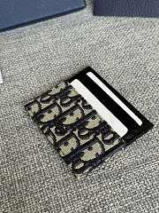 Dior Saddle Card Holder Black Grained Calfskin size 10 x 8 x 0.4cm - 01 - 4