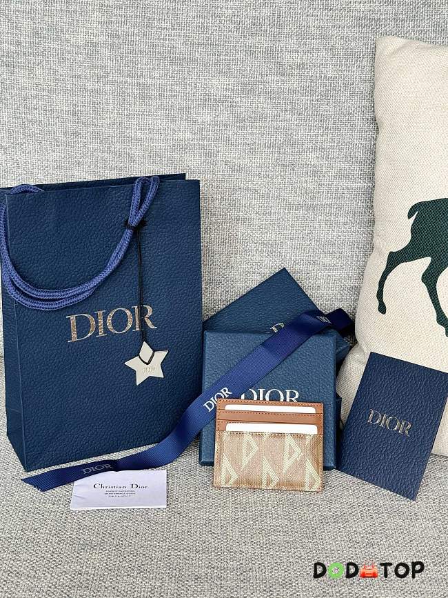Dior Saddle Card Holder Black Grained Calfskin size 10 x 8 x 0.4cm - 02 - 1