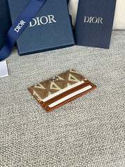 Dior Saddle Card Holder Black Grained Calfskin size 10 x 8 x 0.4cm - 02 - 5
