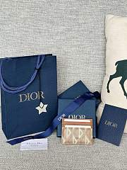 Dior Saddle Card Holder Black Grained Calfskin size 10 x 8 x 0.4cm - 02 - 4