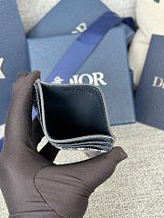 Dior Saddle Card Holder Black Grained Calfskin size 10 x 8 x 0.4cm - 03 - 6