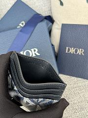 Dior Saddle Card Holder Black Grained Calfskin size 10 x 8 x 0.4cm - 03 - 5