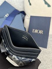 Dior Saddle Card Holder Black Grained Calfskin size 10 x 8 x 0.4cm - 03 - 3