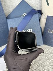 Dior Saddle Card Holder Black Grained Calfskin size 10 x 8 x 0.4cm - 04 - 5