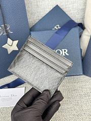 Dior Saddle Card Holder Black Grained Calfskin size 10 x 8 x 0.4cm - 04 - 2