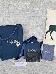 Dior Saddle Card Holder Black Grained Calfskin size 10 x 8 x 0.4cm - 05 - 1