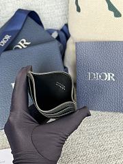 Dior Saddle Card Holder Black Grained Calfskin size 10 x 8 x 0.4cm - 05 - 4