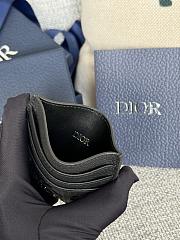 Dior Saddle Card Holder Black Grained Calfskin size 10 x 8 x 0.4cm - 05 - 3