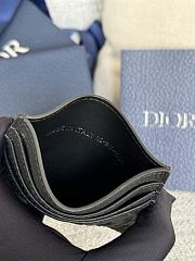 Dior Saddle Card Holder Black Grained Calfskin size 10 x 8 x 0.4cm - 05 - 2