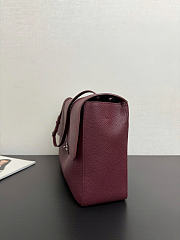Chanel Large flap bag red size 39x28x11 - silver hardware  - 2