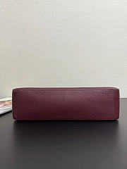Chanel Large flap bag red size 39x28x11 - silver hardware  - 3