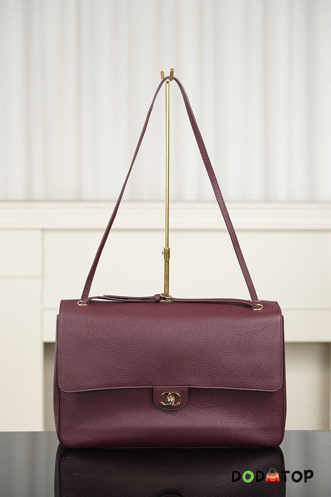 Chanel Large flap bag red size 39x28x11 - gold hardware - 1