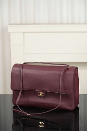 Chanel Large flap bag red size 39x28x11 - gold hardware - 5