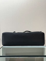 Chanel Large flap bag black size 39x28x11 - silver hardware - 6