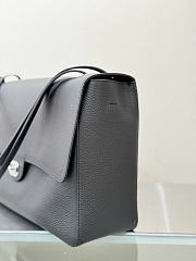 Chanel Large flap bag black size 39x28x11 - silver hardware - 5