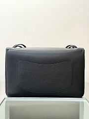 Chanel Large flap bag black size 39x28x11 - silver hardware - 3
