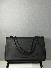 Chanel Large flap bag black size 39x28x11 - gold hardware - 5