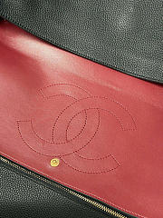 Chanel Large flap bag black size 39x28x11 - gold hardware - 2