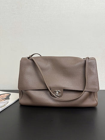 Chanel Large flap bag Light Brown size 39x28x11 - silver hardware 