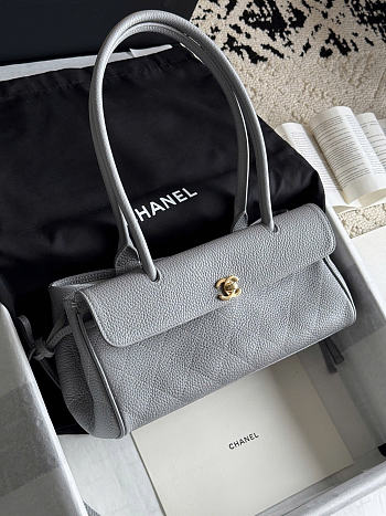 Chanel 26s Shopping bag grey caviar size 30.5x15x11.5cm