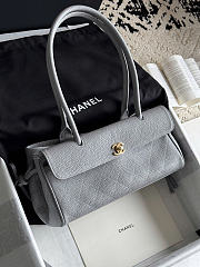 Chanel 26s Shopping bag grey caviar size 30.5x15x11.5cm - 4