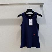 Celine cotton tank top blue - 1