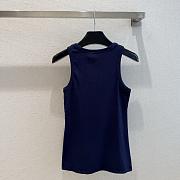 Celine cotton tank top blue - 3
