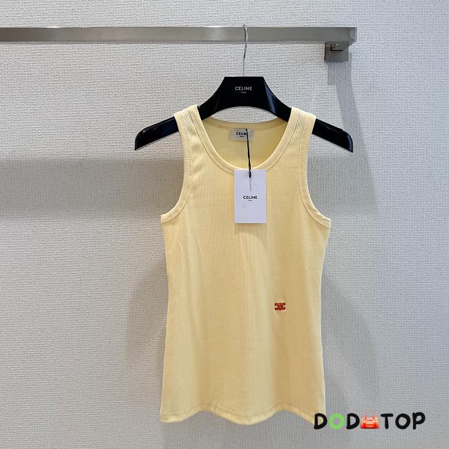 Celine cotton tank top beige - 1
