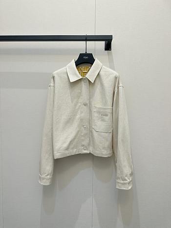 Fendi jean white jacket