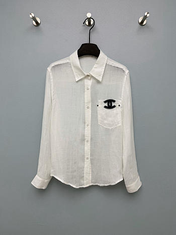 Celine Linen shirt white 