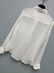 Celine Linen shirt white  - 3