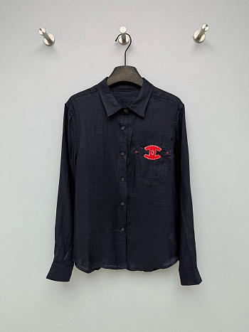 Celine Linen shirt blue 
