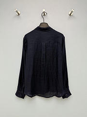 Celine Linen shirt blue  - 3