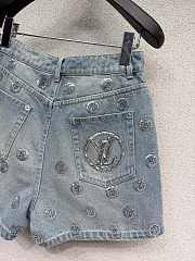 LV denim shorts - 4